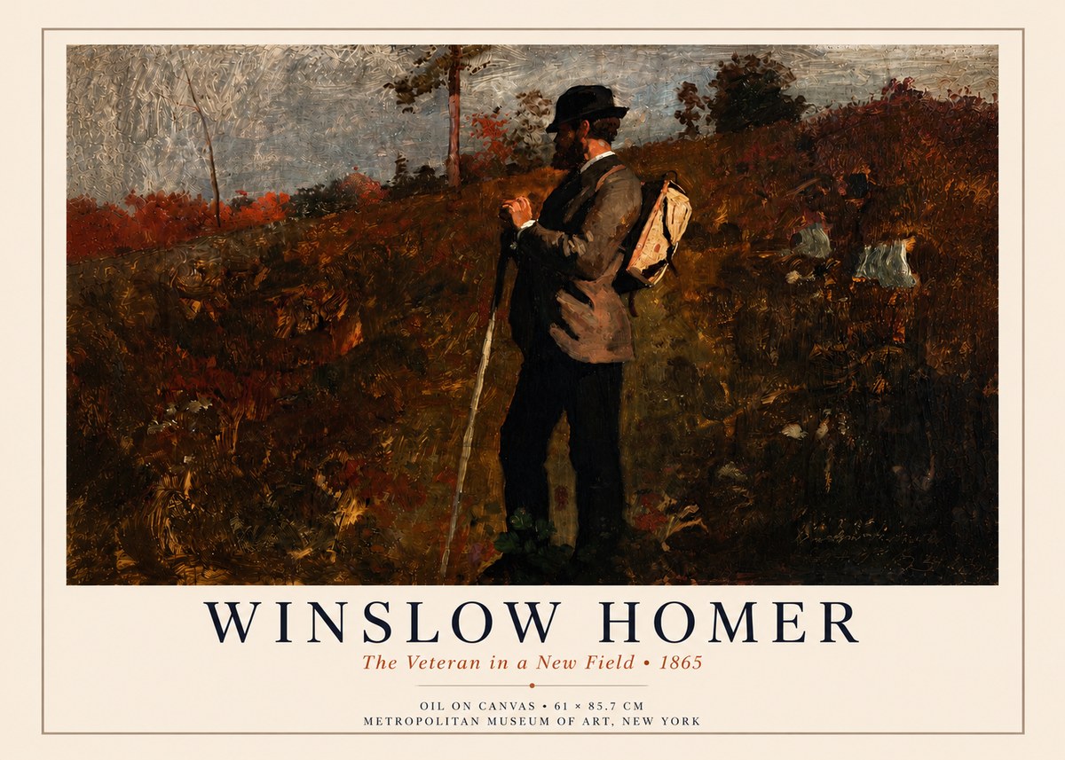 Winslow Homer The Veteran in a New Field No4 - Poszter