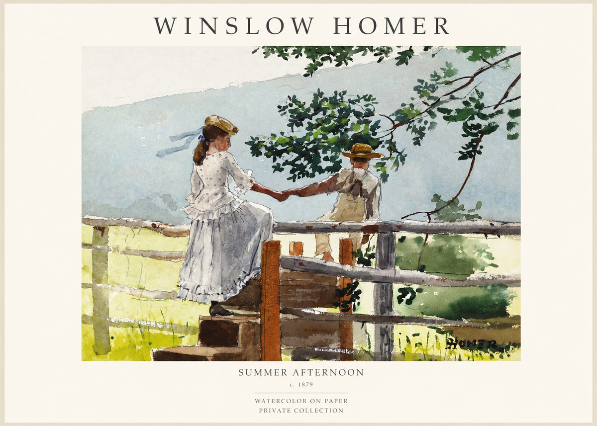 Winslow Homer Summer Afternoon No1 - Poszter