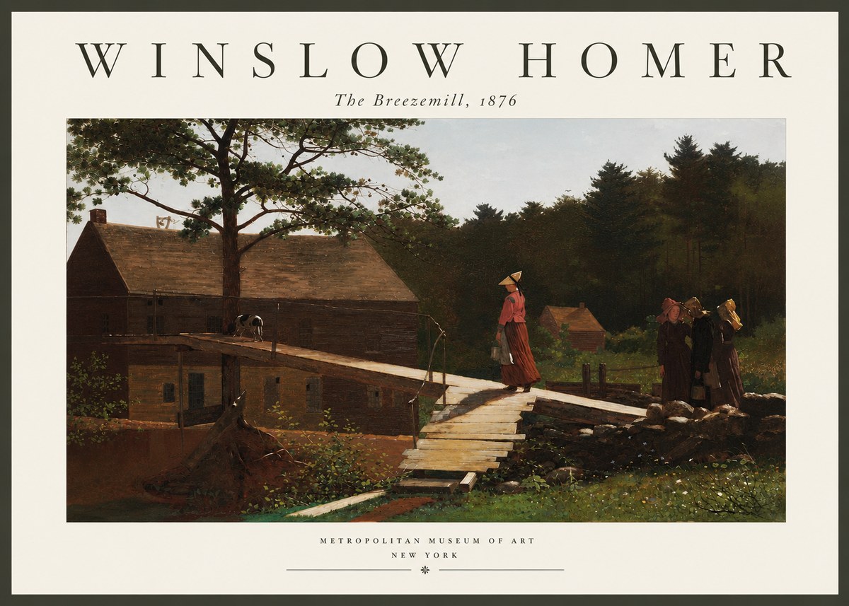 Winslow Homer The Breezemill No3 - Poszter