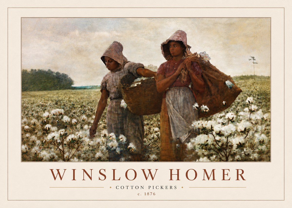 Winslow Homer Cotton Pickers No4 - Poszter