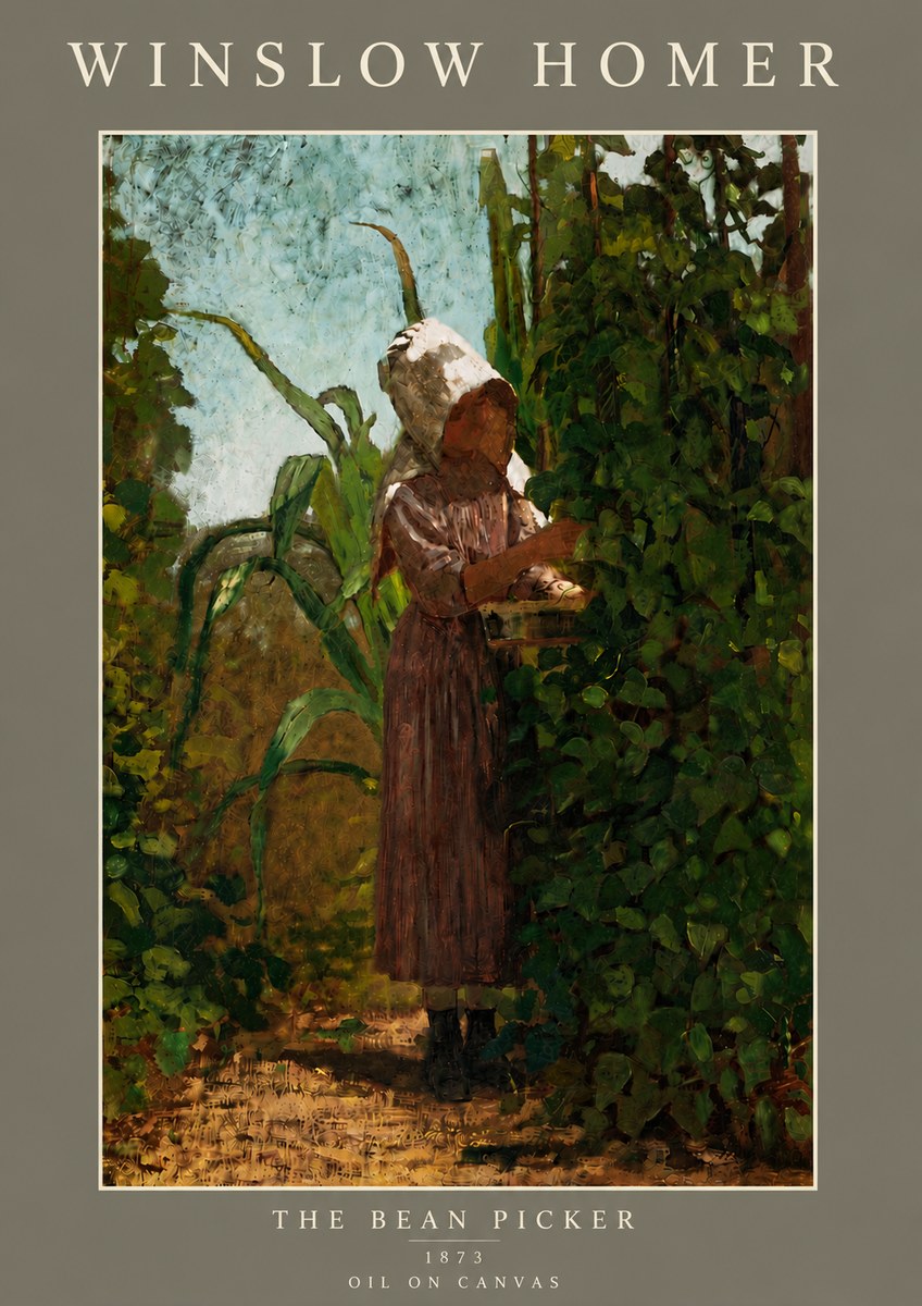 Winslow Homer The Bean Picker No5 - Poszter