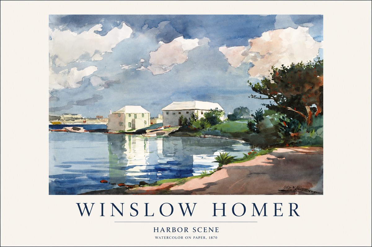 Winslow Homer Harbor Scene No1 - Poszter