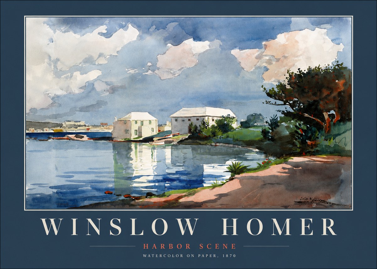 Winslow Homer Harbor Scene No2 - Poszter