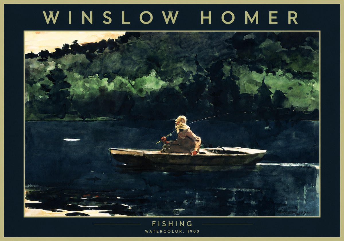 Winslow Homer Fishing No4 - Poszter