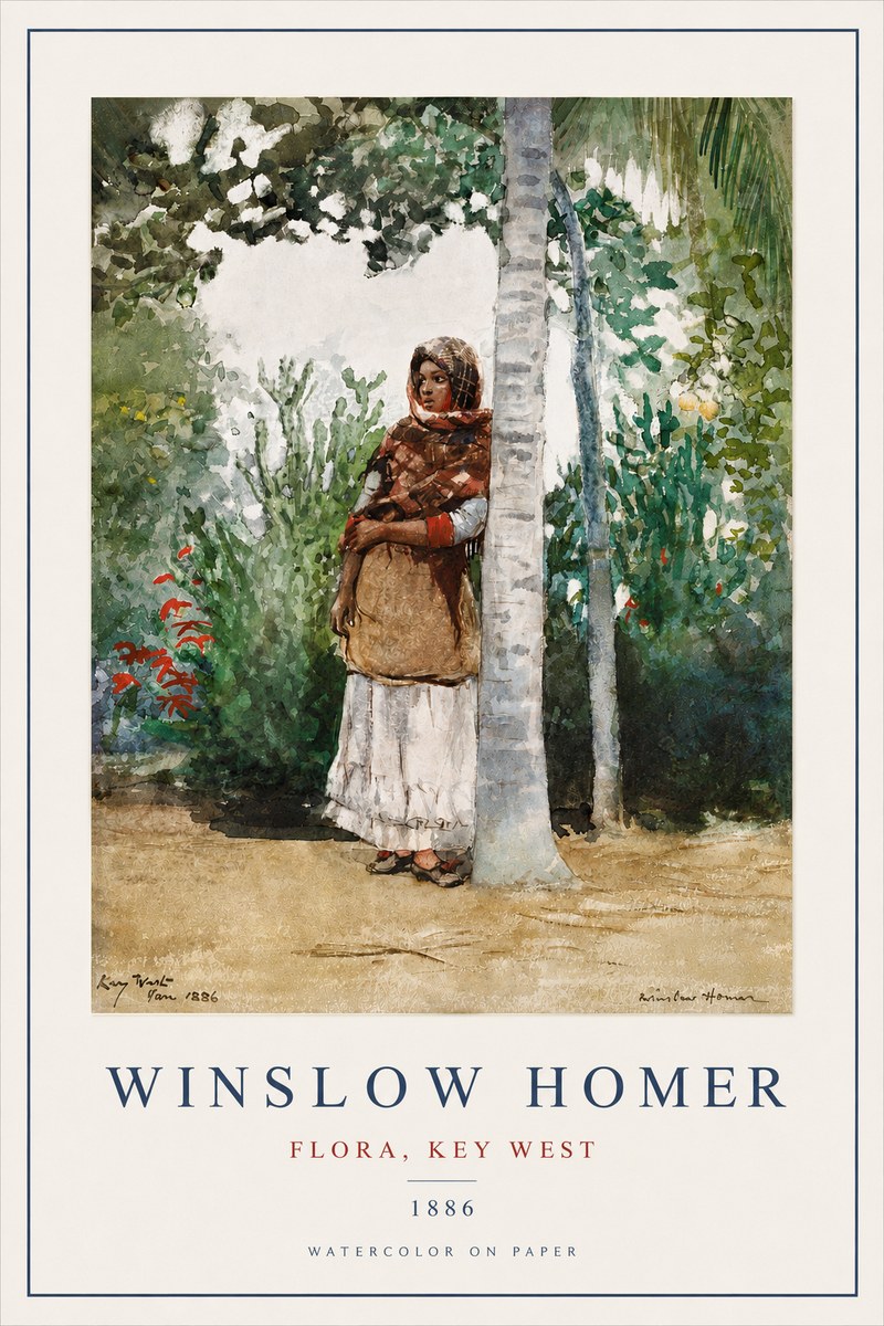 Winslow Homer Flora, Key West No3 - Poszter