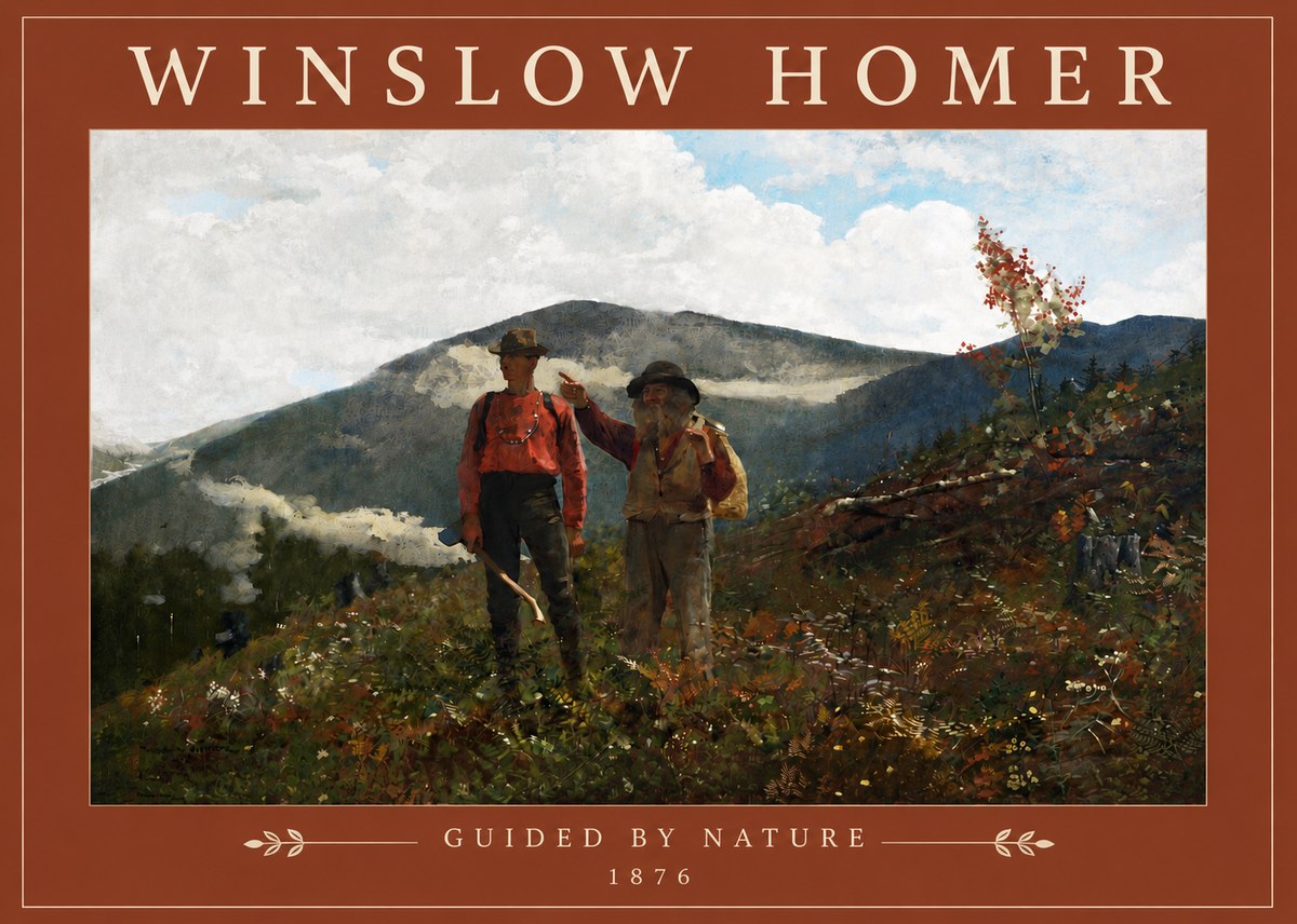 Winslow Homer The Two Guides No4 - Poszter