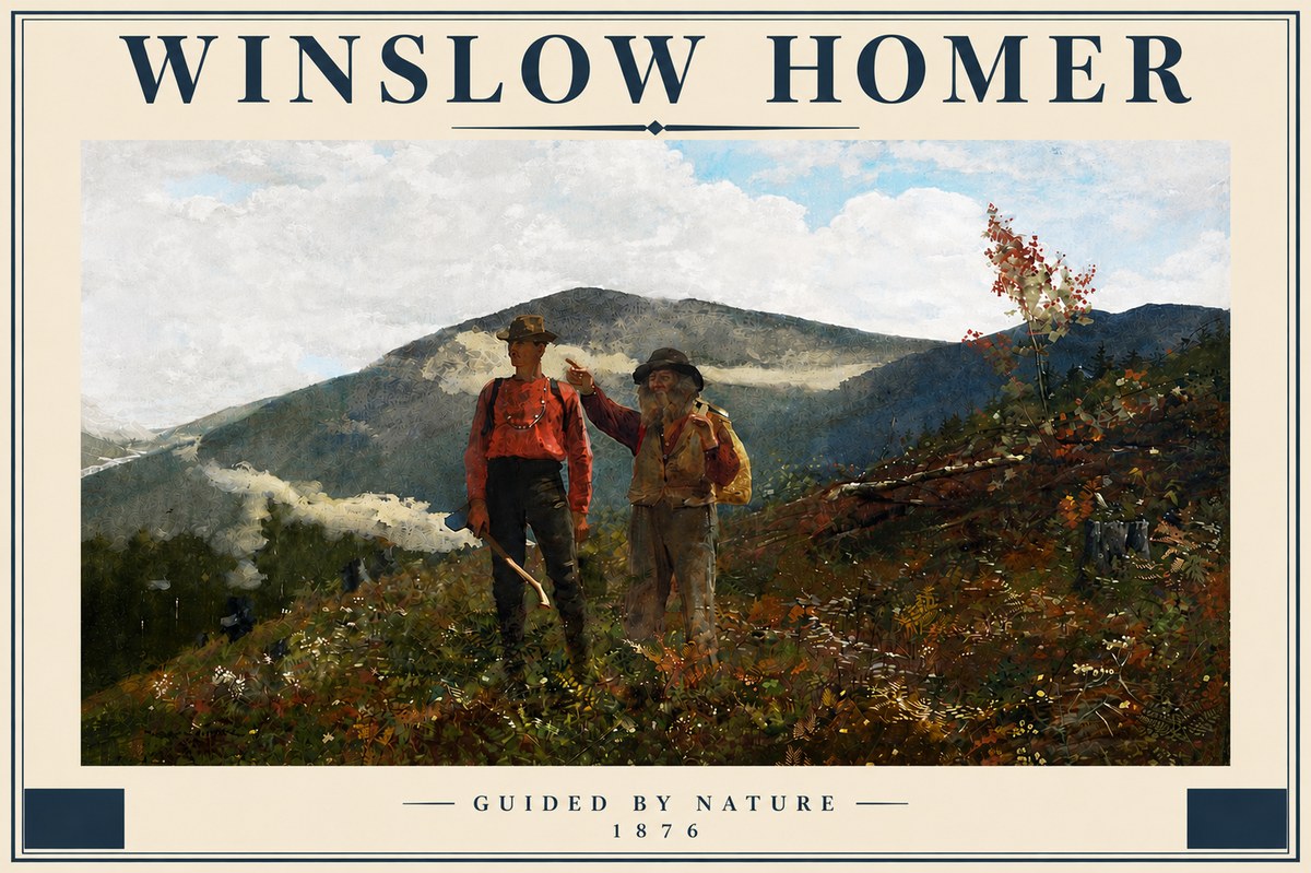 Winslow Homer The Two Guides No5 - Poszter