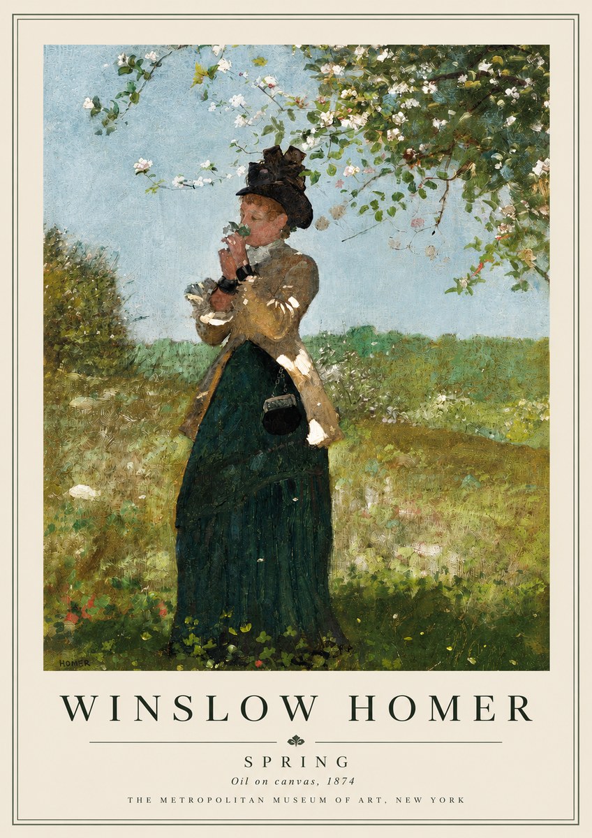 Winslow Homer Spring No5 - Poszter