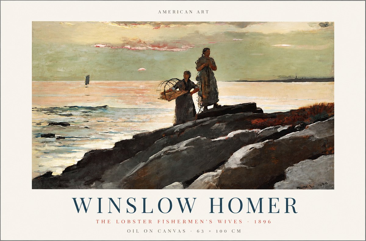 Winslow Homer The Lobster Fishermen's Wives No1 - Poszter