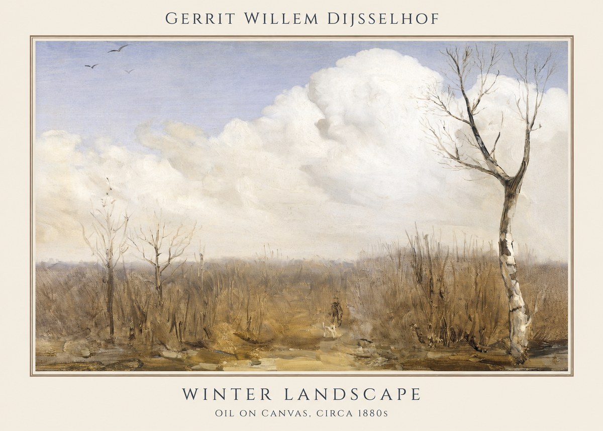 Gerrit Willem Dijsselhof Winter Landscape No1 - Poszter
