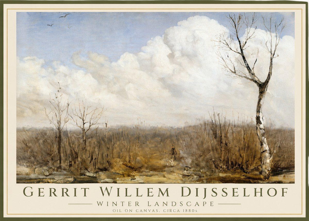 Gerrit Willem Dijsselhof Winter Landscape No3 - Poszter