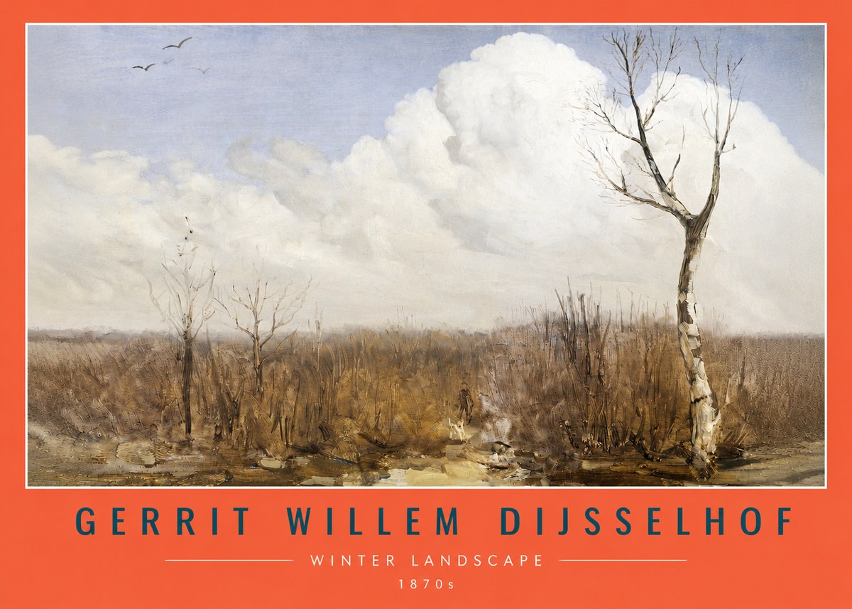 Gerrit Willem Dijsselhof Winter Landscape No6 - Poszter