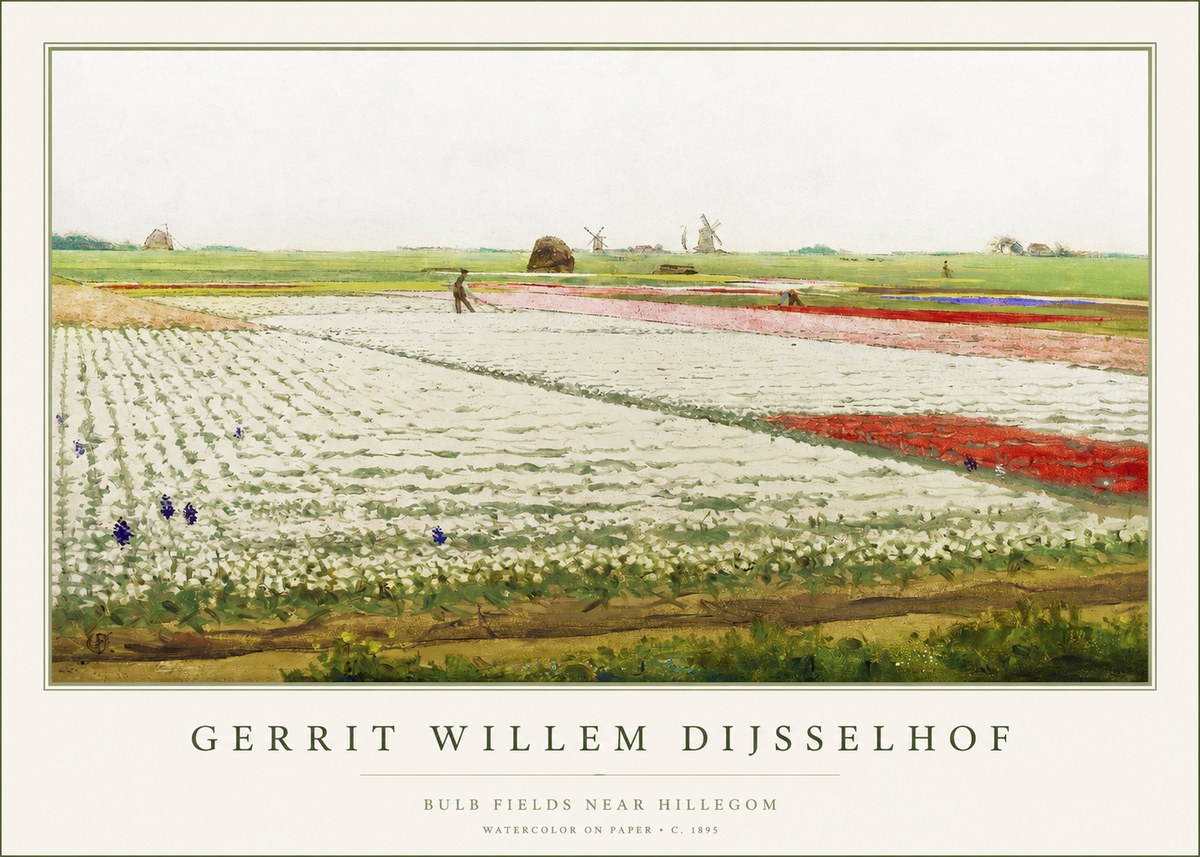 Gerrit Willem Dijsselhof Bulb Fields Near Hillegom No1 - Poszter