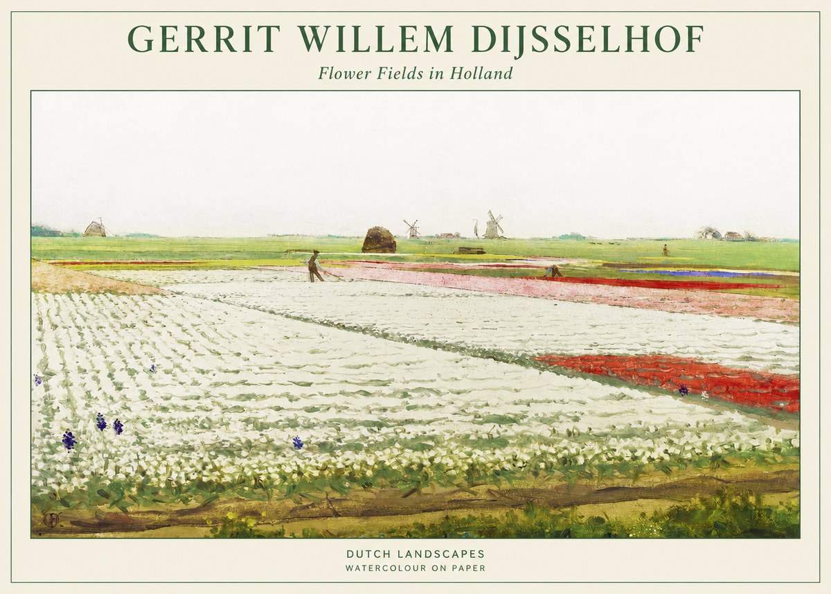 Gerrit Willem Dijsselhof Bulb Fields Near Hillegom No2 - Poszter