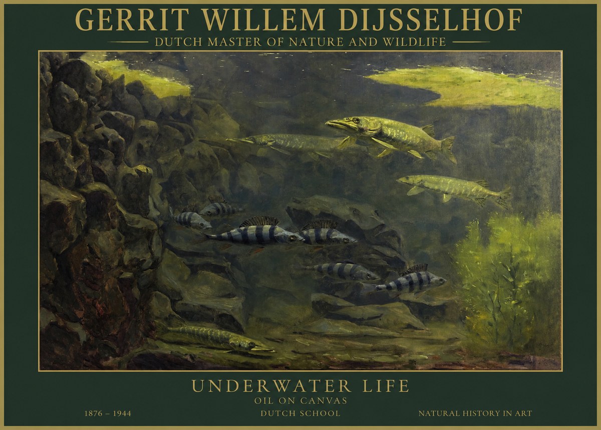 Gerrit Willem Dijsselhof Underwater Life No1 - Poszter