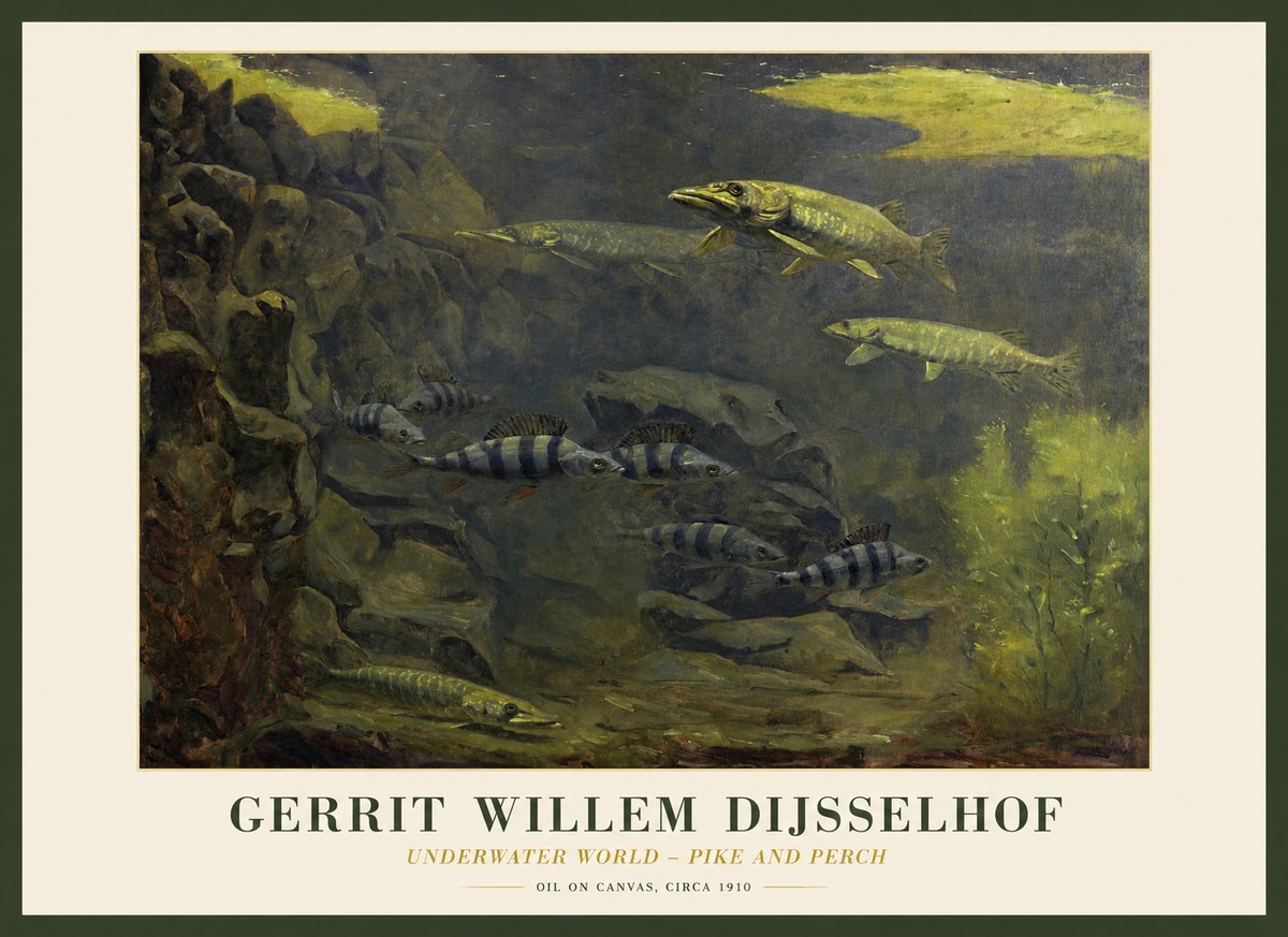 Gerrit Willem Dijsselhof Underwater Life No2 - Poszter