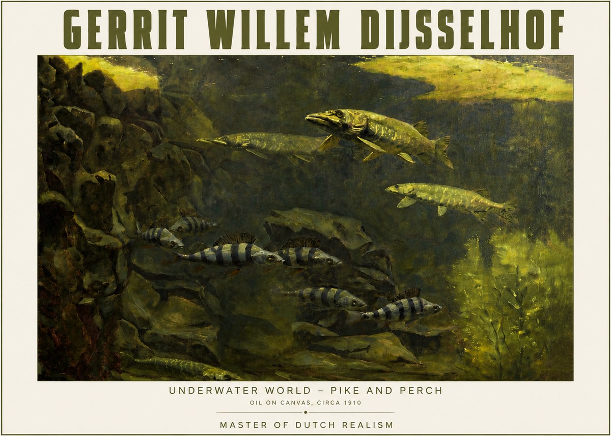 Gerrit Willem Dijsselhof Underwater Life No5 - Poszter