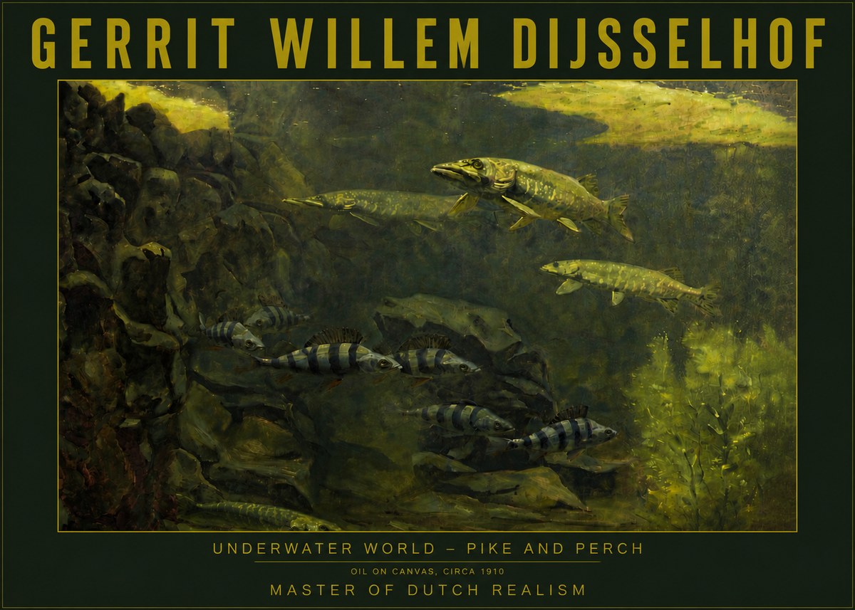 Gerrit Willem Dijsselhof Underwater Life No6 - Poszter
