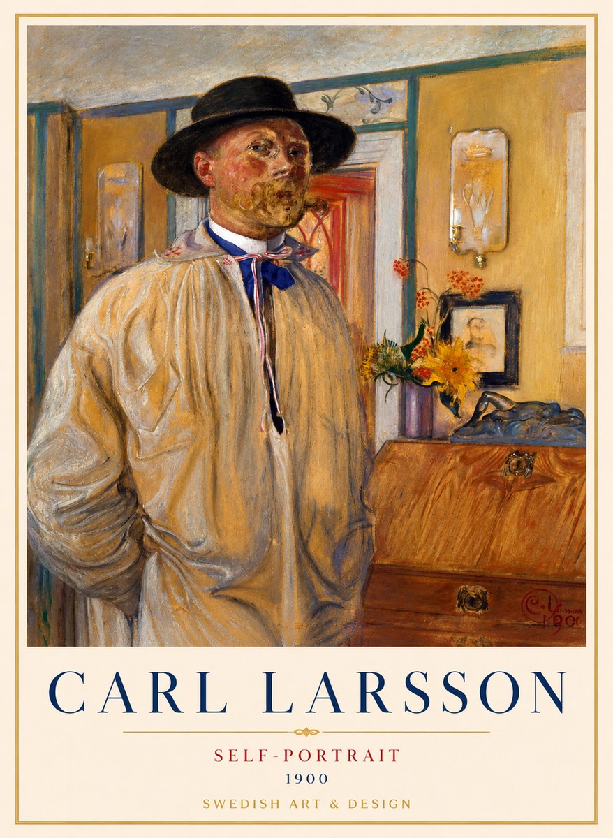 Carl Larsson Self-portrait No1 - Poszter