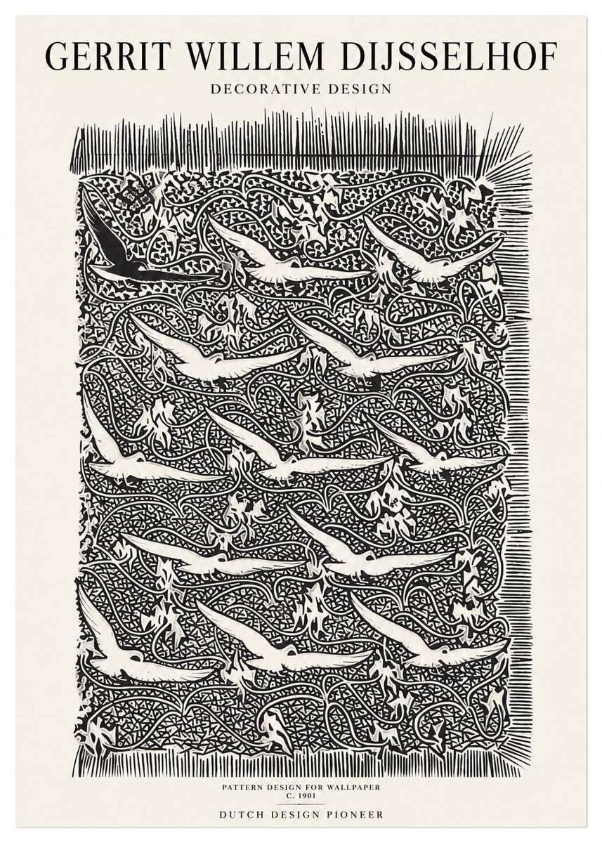 Gerrit Willem Dijsselhof Decorative Design No1 - Poszter
