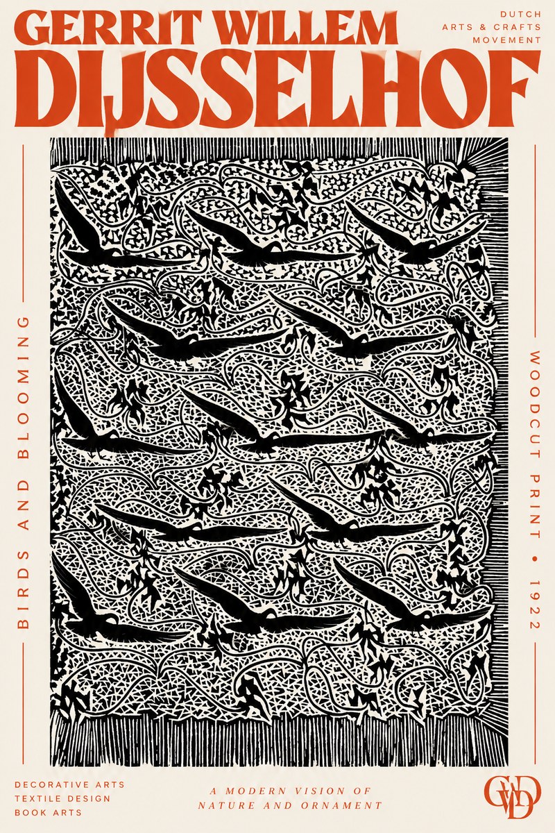 Gerrit Willem Dijsselhof Decorative Design No3 - Poszter