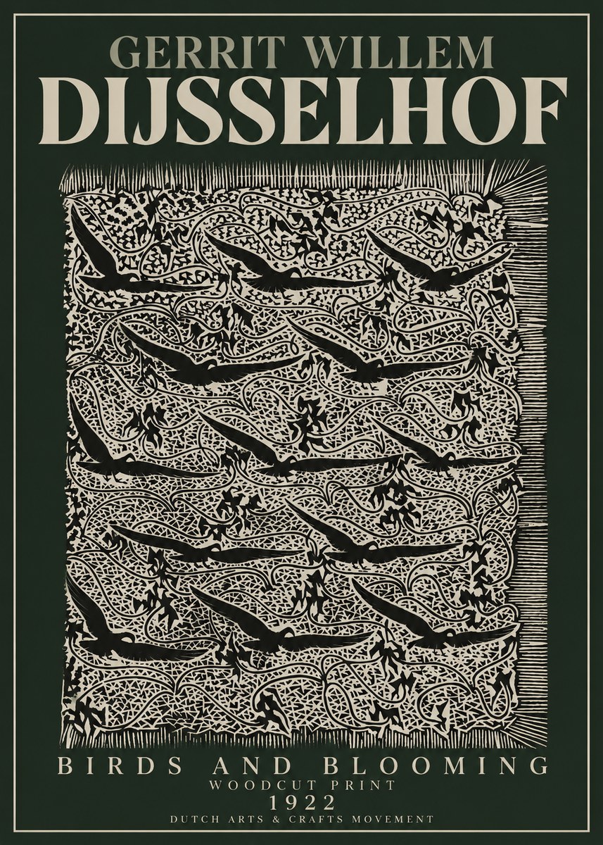 Gerrit Willem Dijsselhof Decorative Design No4 - Poszter