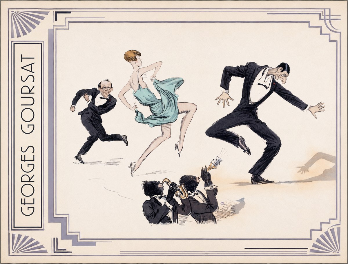 Georges Goursat Jazz Age Revelry No2 - Poszter
