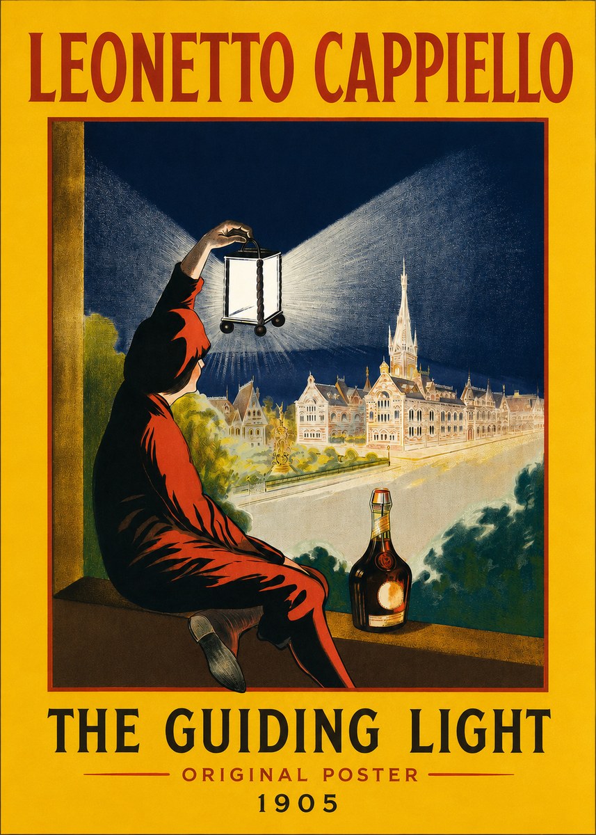 Leonetto Cappiello The Guiding Light No2 - Poszter