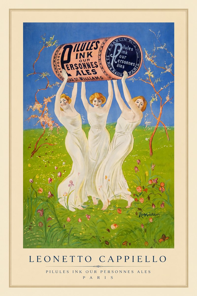 Leonetto Cappiello Pilules Ink Our Personnes Ales No1 - Poszter