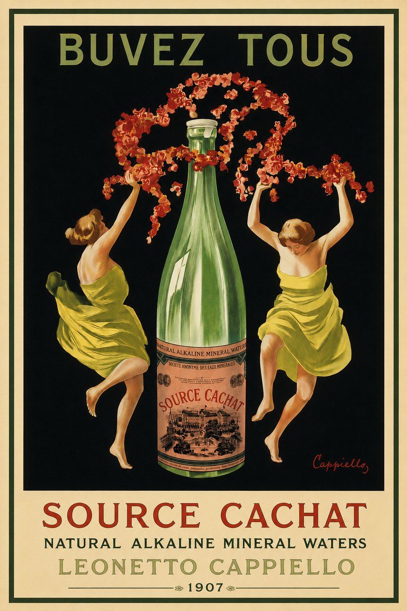 Leonetto Cappiello Source Cachat No3 - Poszter