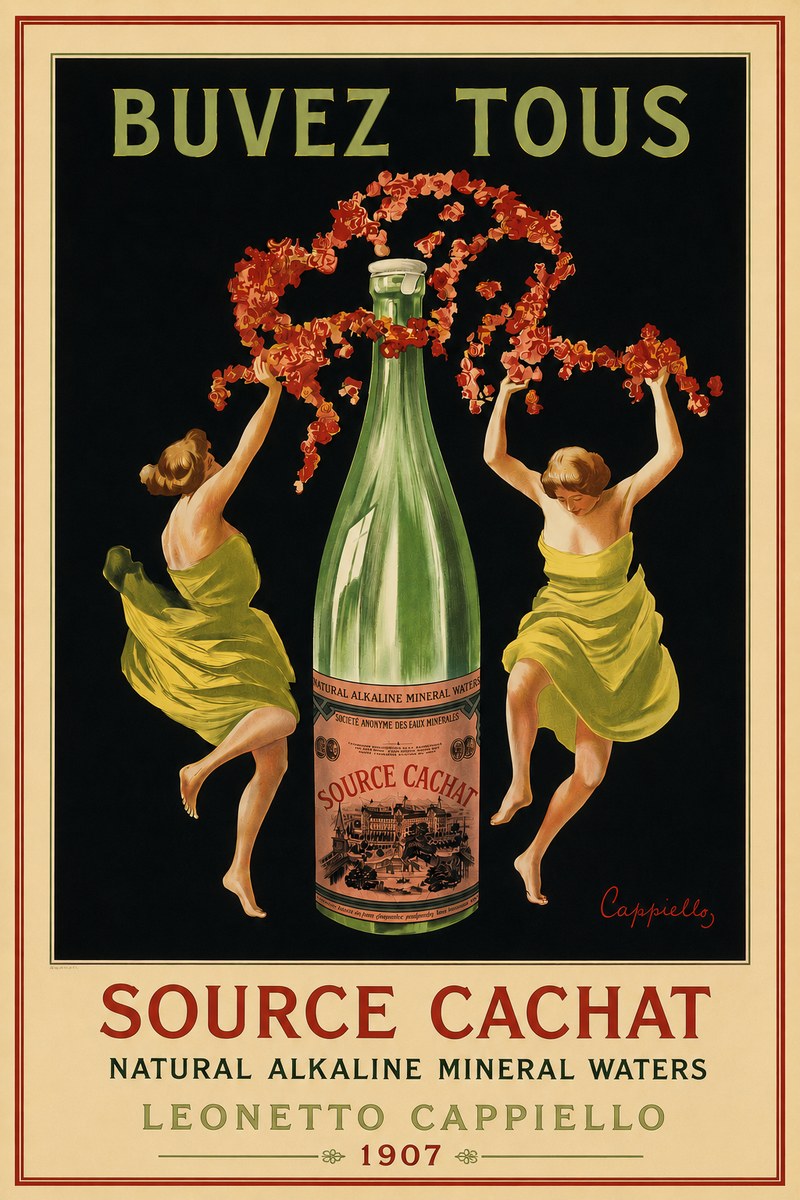 Leonetto Cappiello Source Cachat No5 - Poszter