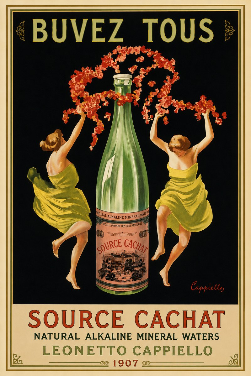 Leonetto Cappiello Source Cachat No6 - Poszter
