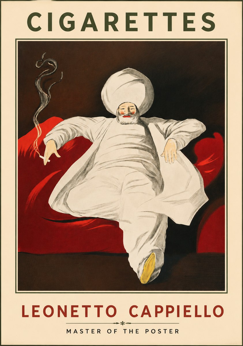 Leonetto Cappiello Cigarettes No2 - Poszter