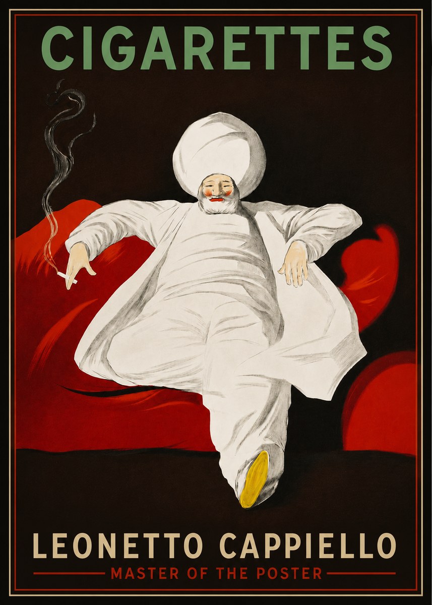 Leonetto Cappiello Cigarettes No3 - Poszter
