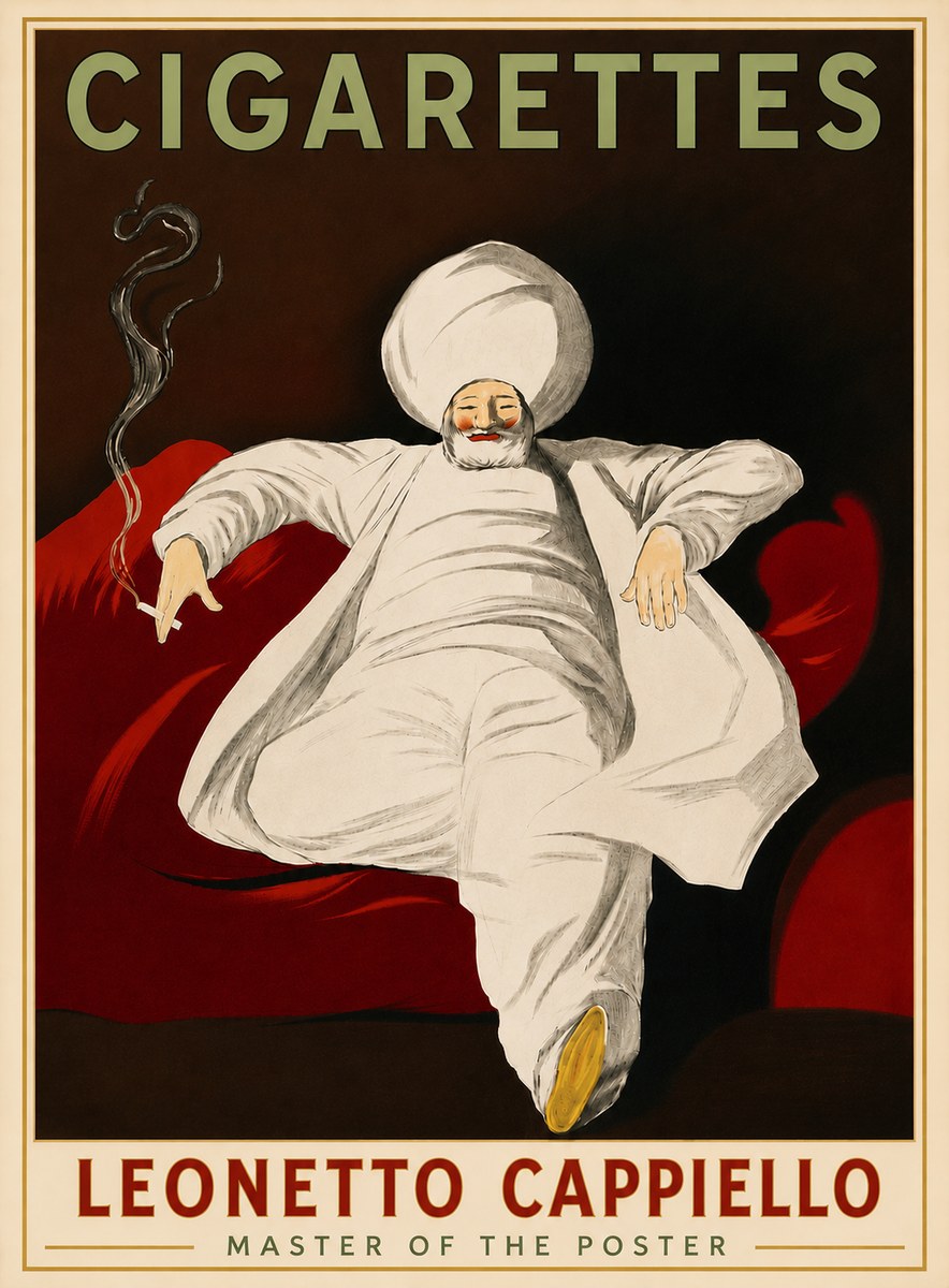 Leonetto Cappiello Cigarettes No6 - Poszter