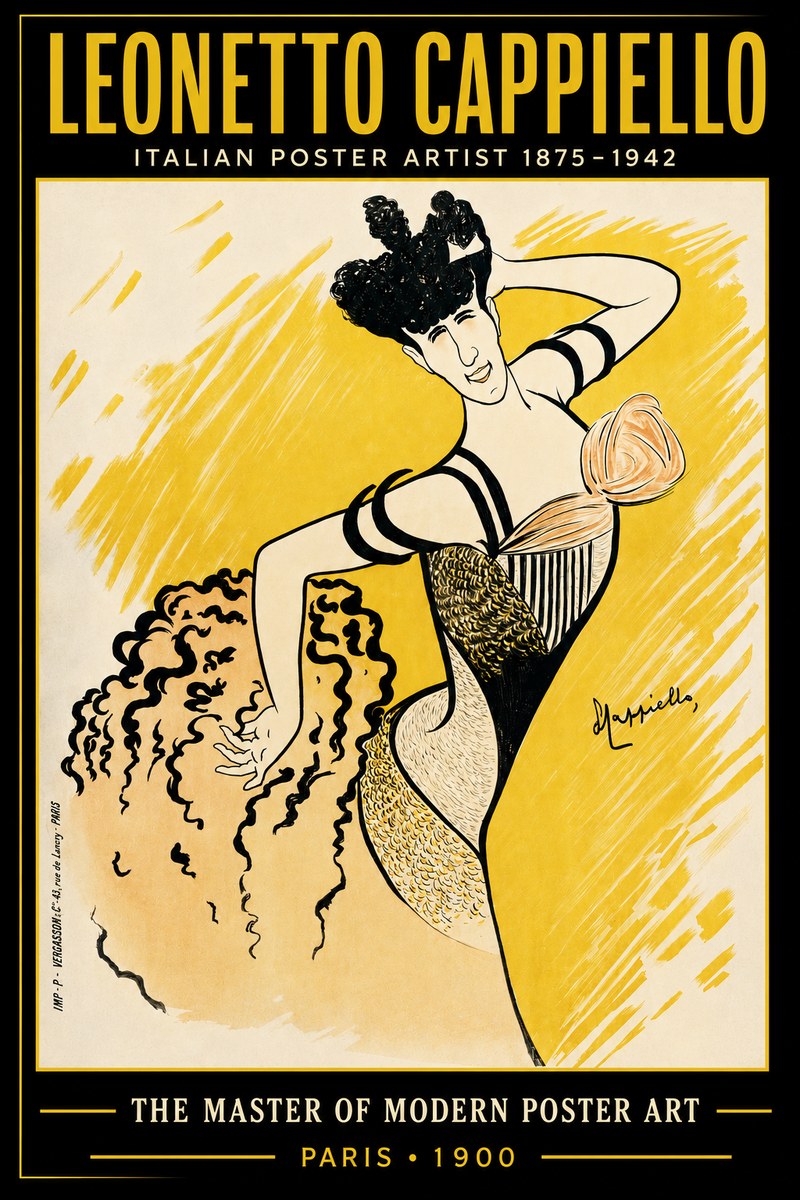 Leonetto Cappiello The Dancer No3 - Poszter