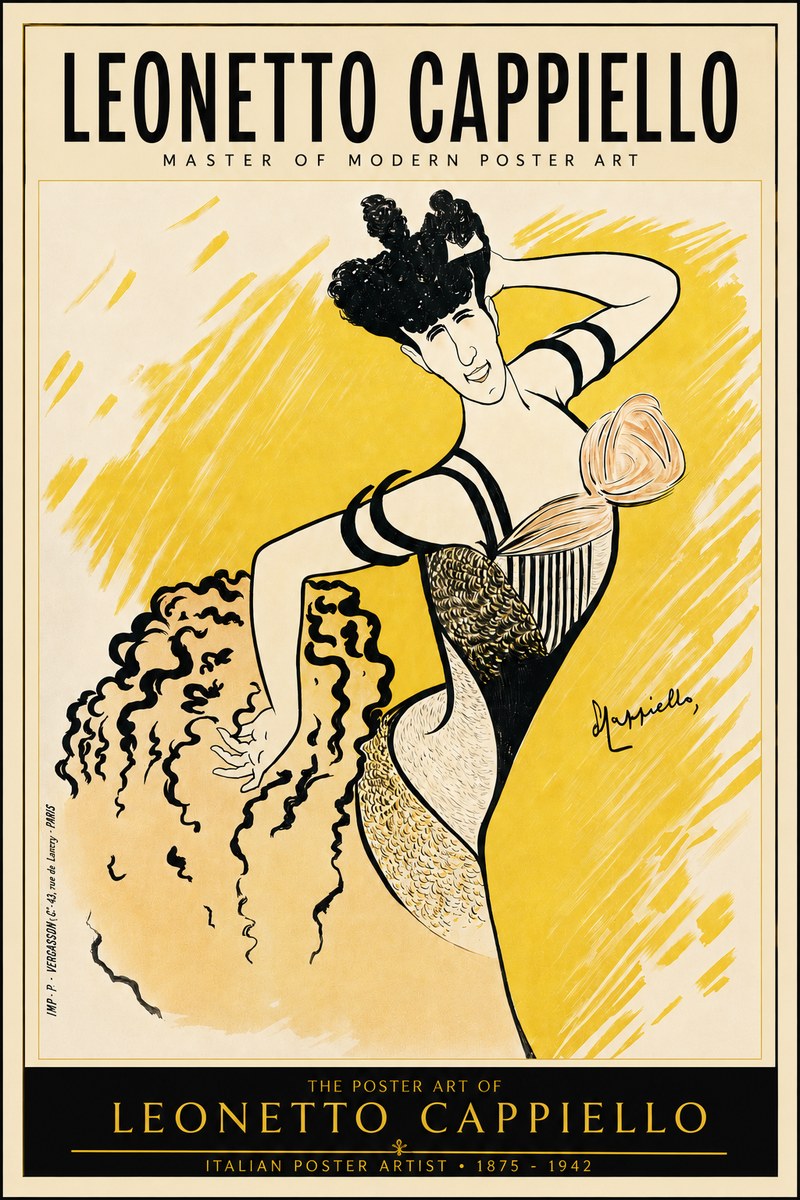 Leonetto Cappiello The Dancer No5 - Poszter