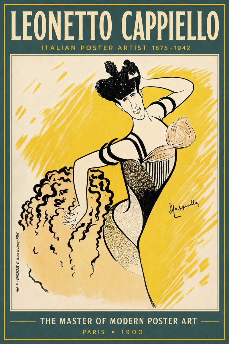 Leonetto Cappiello The Dancer No6 - Poszter