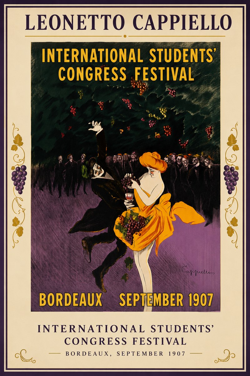 Leonetto Cappiello International Students' Congress Festival No6 - Poszter