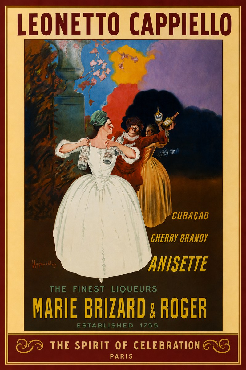 Leonetto Cappiello Marie Brizard & Roger - the Finest Liqueurs No2 - Poszter