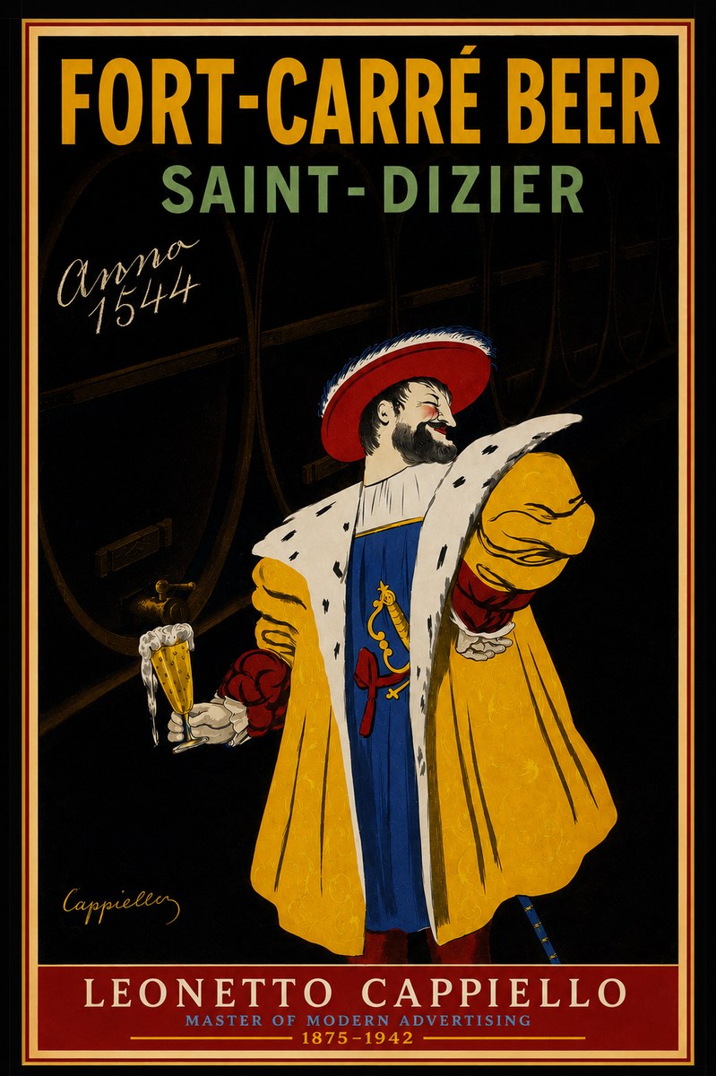 Leonetto Cappiello Fort-carré Beer Saint-dizier No3 - Poszter