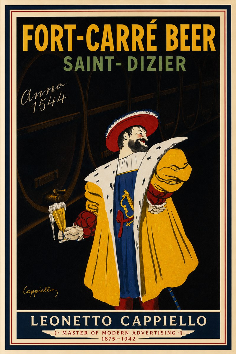 Leonetto Cappiello Fort-carré Beer Saint-dizier No4 - Poszter