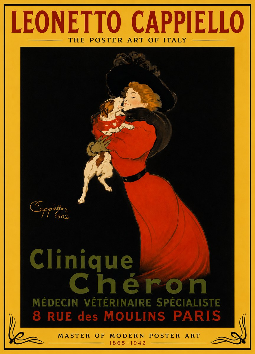 Leonetto Cappiello Clinique Chéron No4 - Poszter