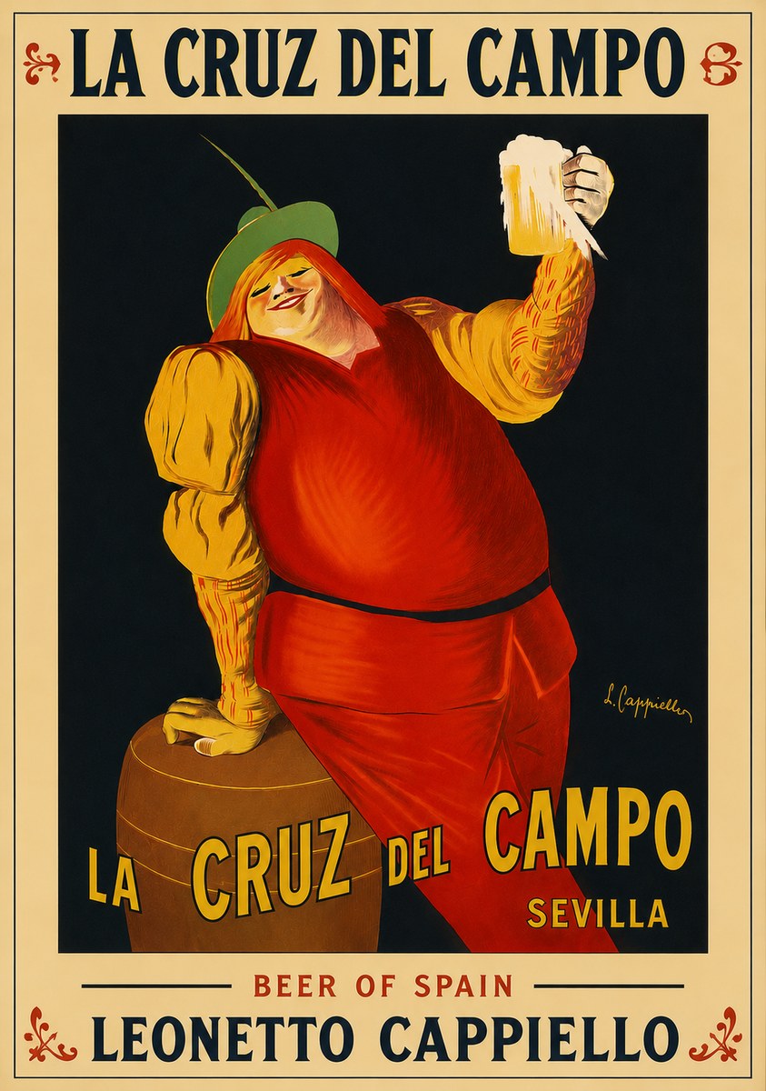 Leonetto Cappiello La Cruz Del Campo No5 - Poszter