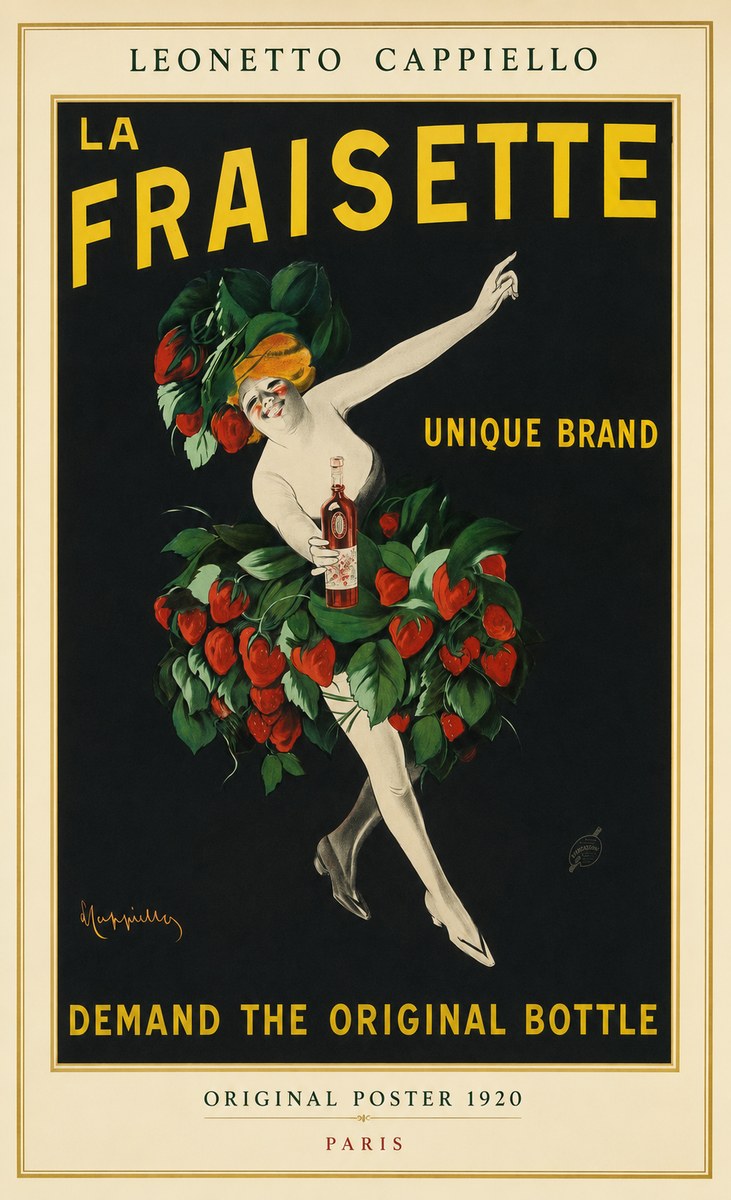 Leonetto Cappiello La Fraisette No1 - Poszter