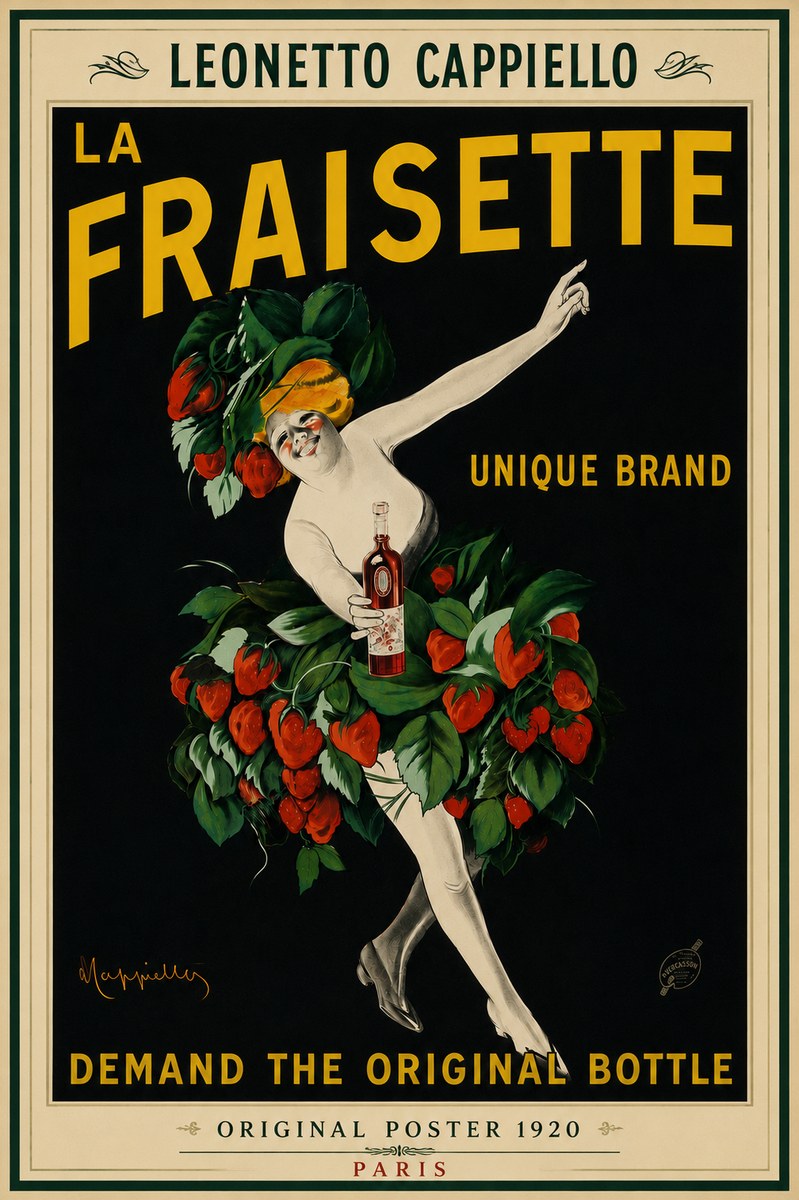Leonetto Cappiello La Fraisette No4 - Poszter