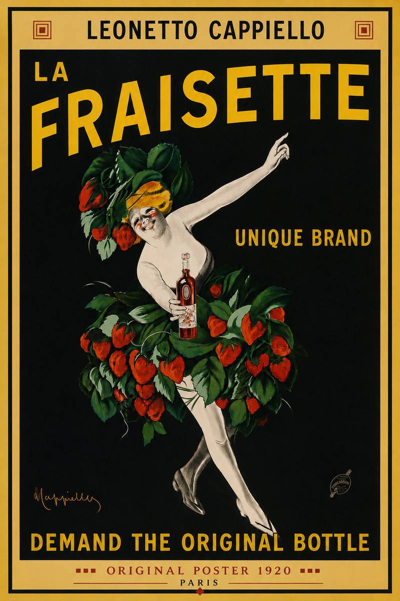 Leonetto Cappiello La Fraisette No6 - Poszter