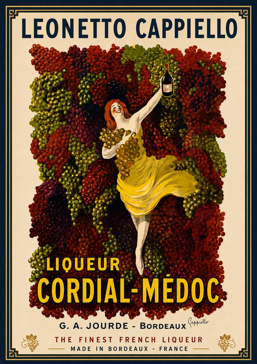 Leonetto Cappiello Liqueur Cordial-médoc No5 - Poszter