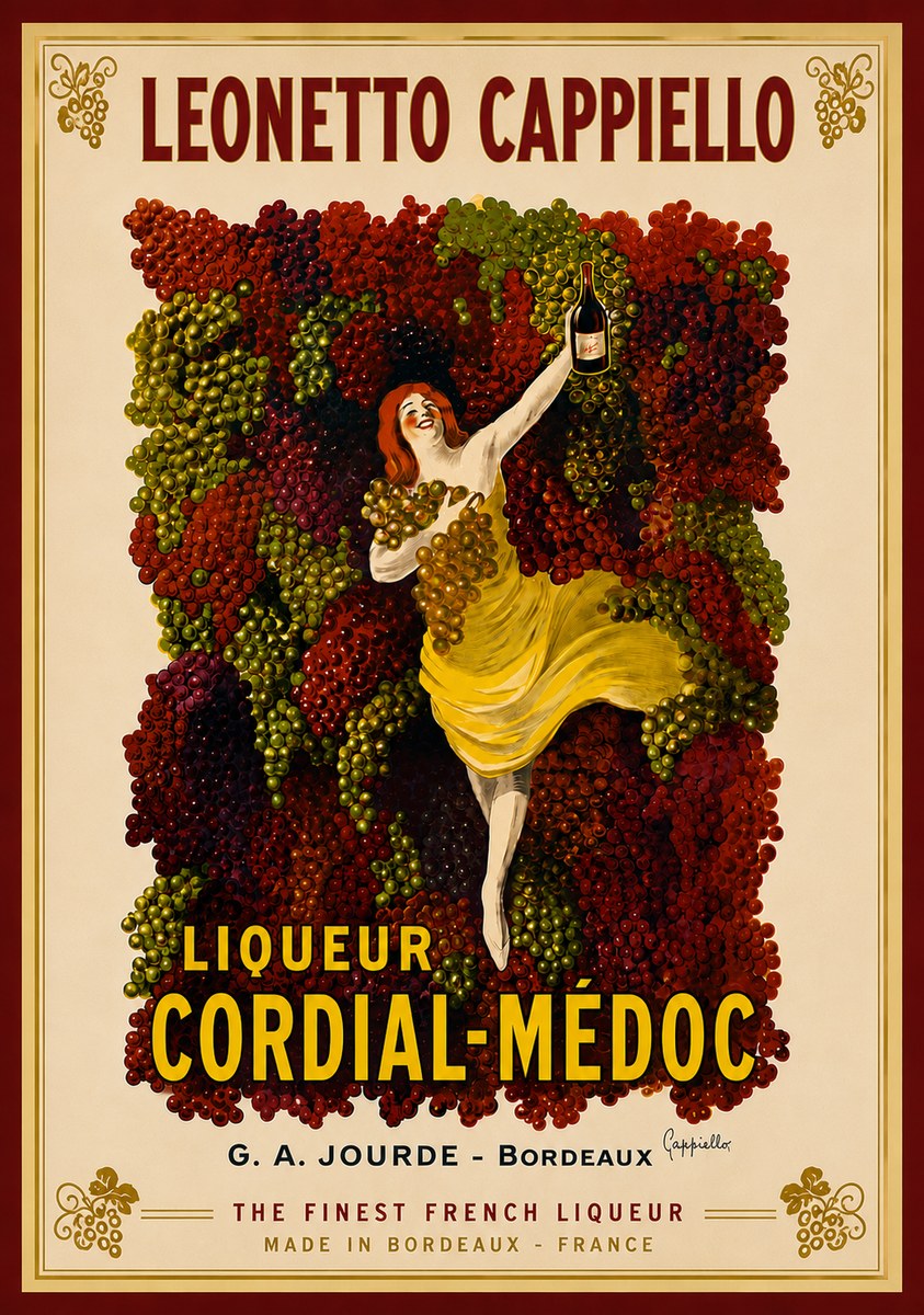 Leonetto Cappiello Liqueur Cordial-médoc No6 - Poszter
