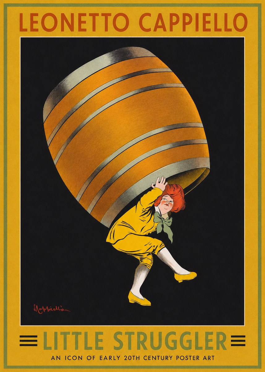 Leonetto Cappiello Little Struggler No2 - Poszter